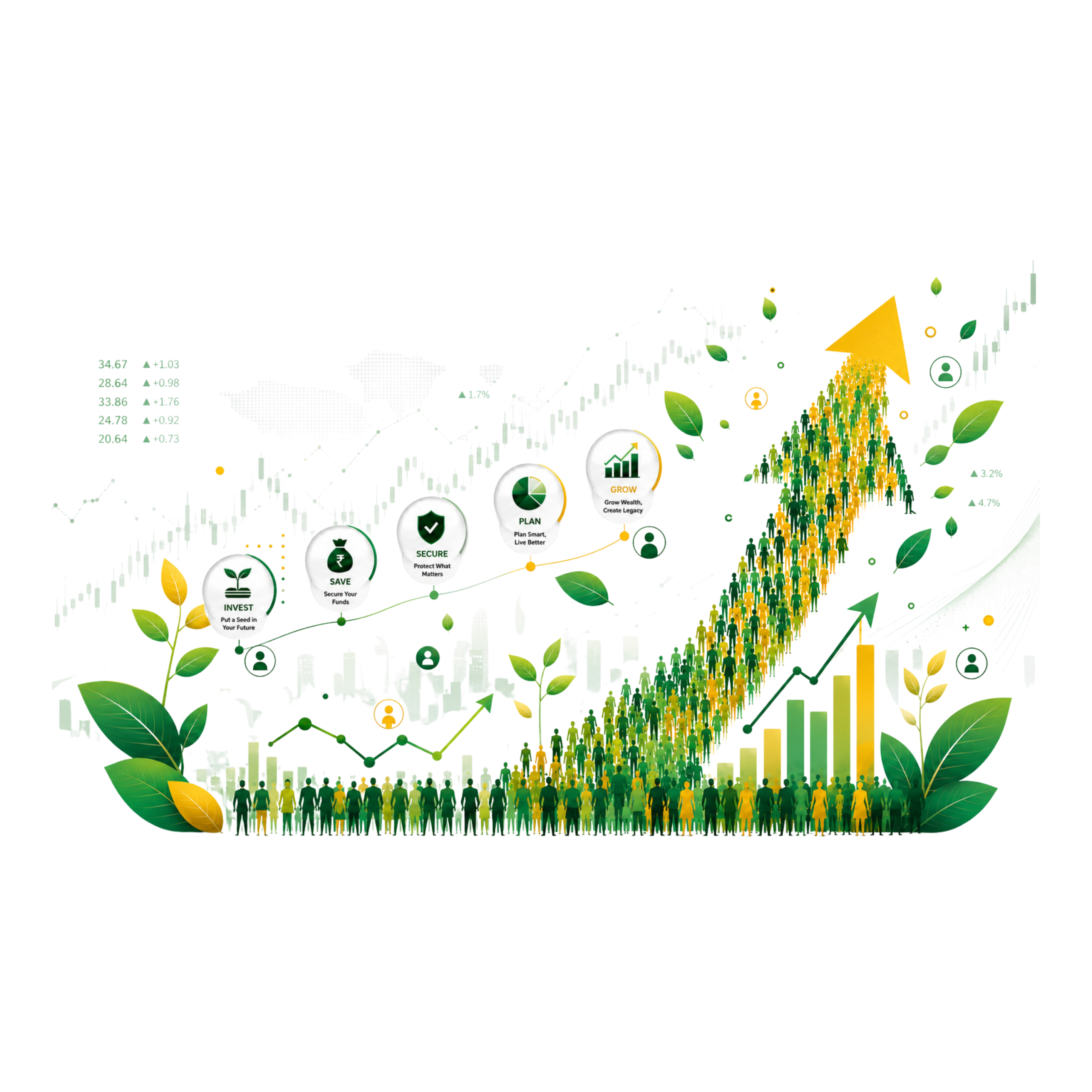 Growing bonsai tree beside stacked coins, symbolizing steady financial growth