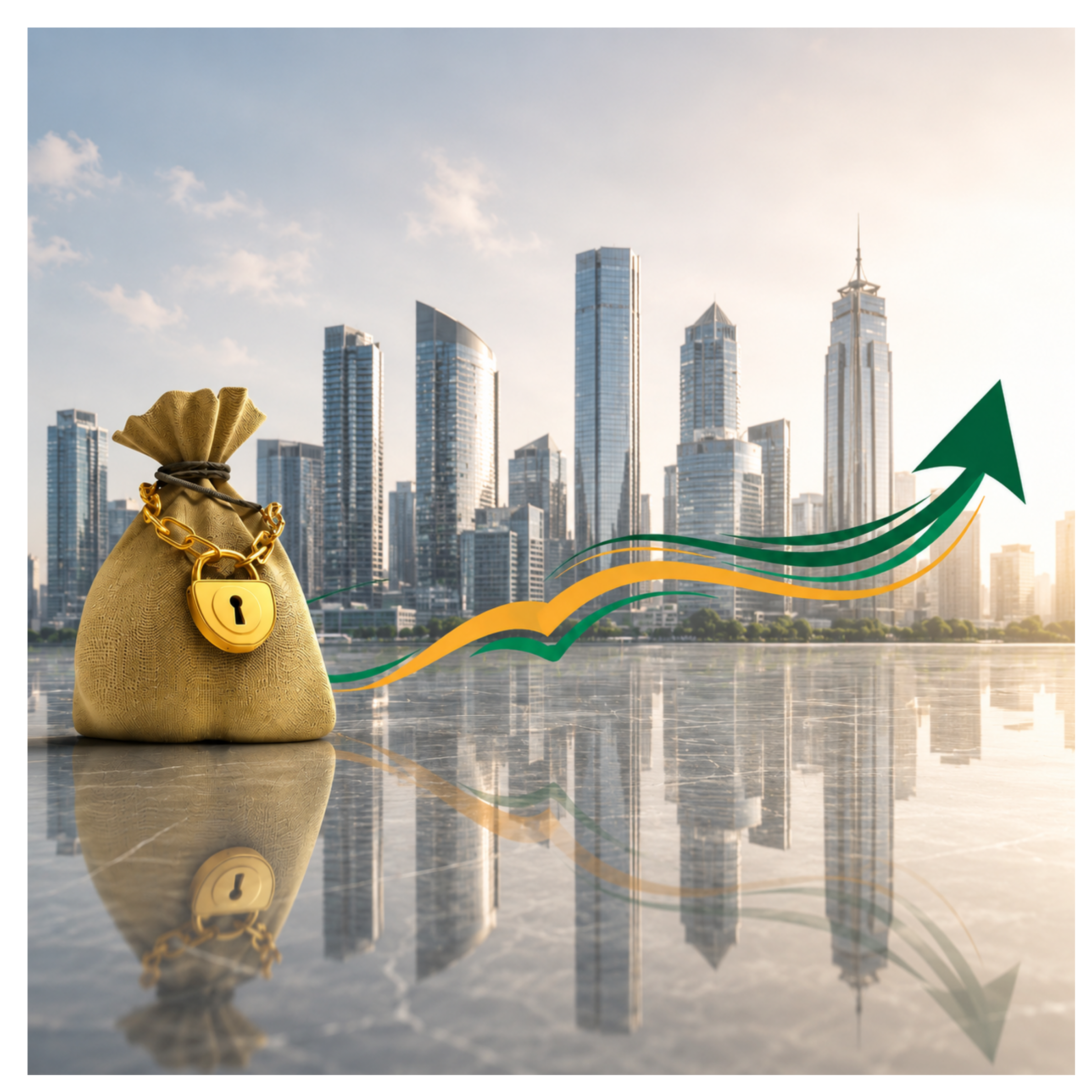 Financial advisor reviewing growth charts with a client